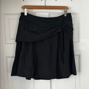Athleta Black A-Line Athletic Skirt